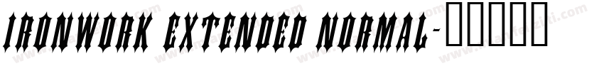 Ironwork Extended Normal字体转换